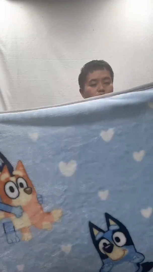 聚酯纤维1.8*2.0蓝卡通