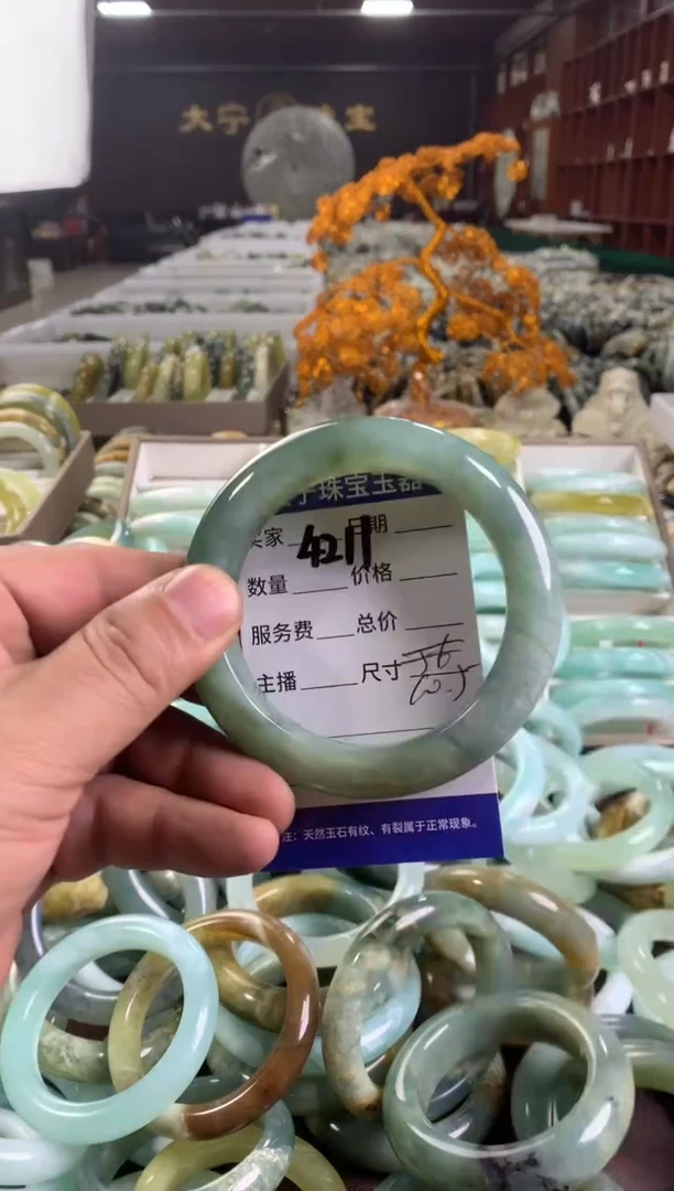 蛇纹石玉未镶嵌手镯4211