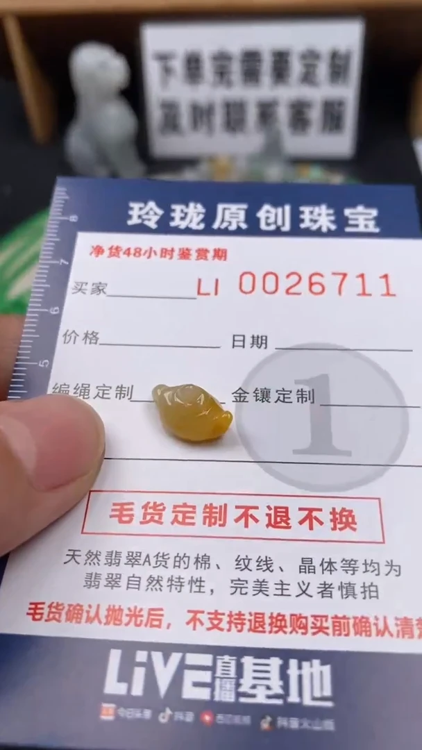 【闪购商品】翡翠颈饰未镶嵌翡翠净货26711