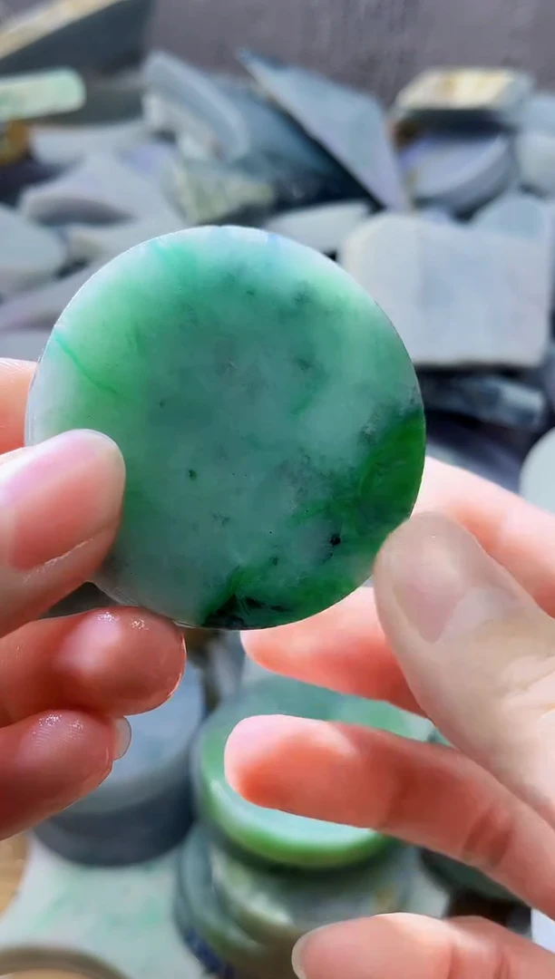 裸石翡翠天然翡翠A货古 南 466