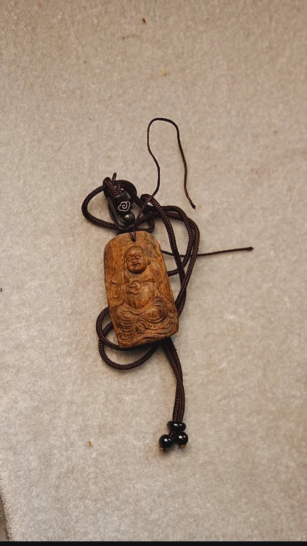 沉香吊坠惠安沉水弥勒吊坠9g   00089