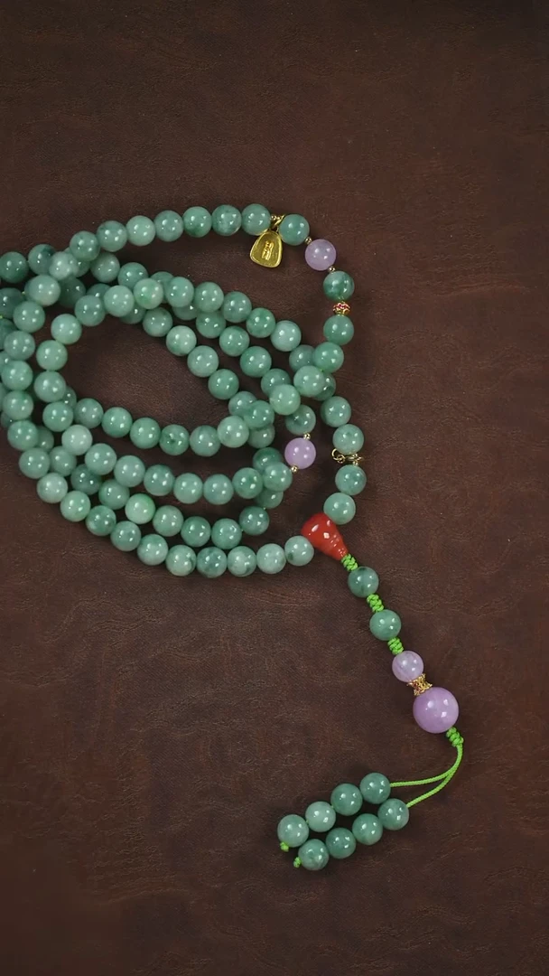 未镶嵌挂件翡翠闪购 108项链