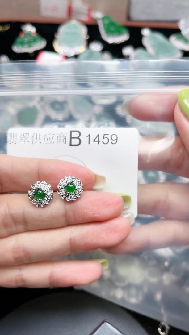 【闪购商品】翡翠颈饰未镶嵌赠皮绳1459