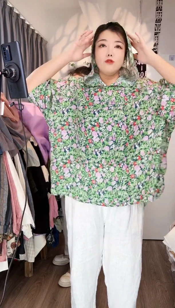 亚麻大码女装上衣裤子