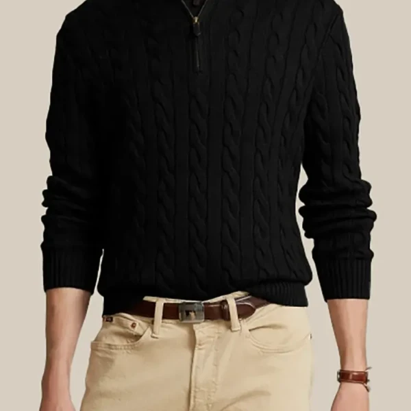 FAFACH 韩版宽松显瘦休闲圆领（6个色）男女同款拉链绞花针织毛衫