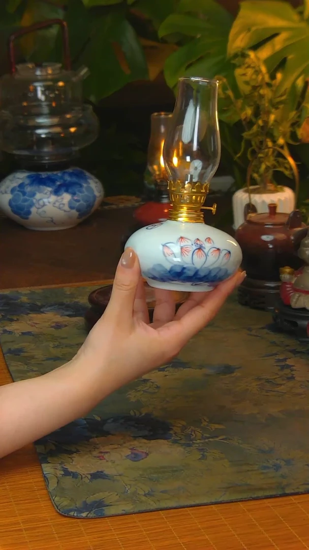 【闪购商品】景德镇陶瓷手工灯摆件