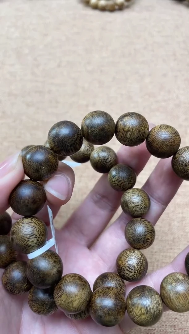 沉香手串棋楠1.4圆珠单圈多样性发其一