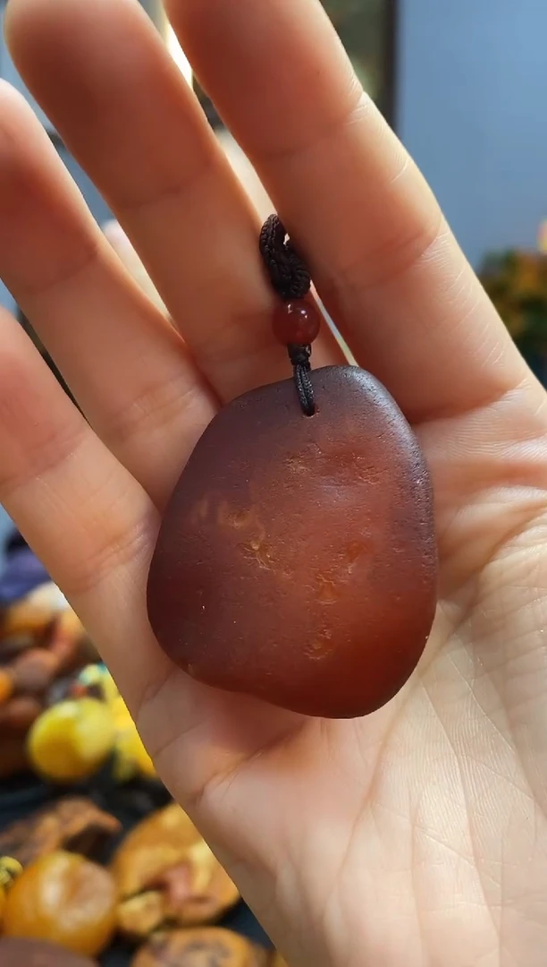 琥珀颈饰未镶嵌挂件