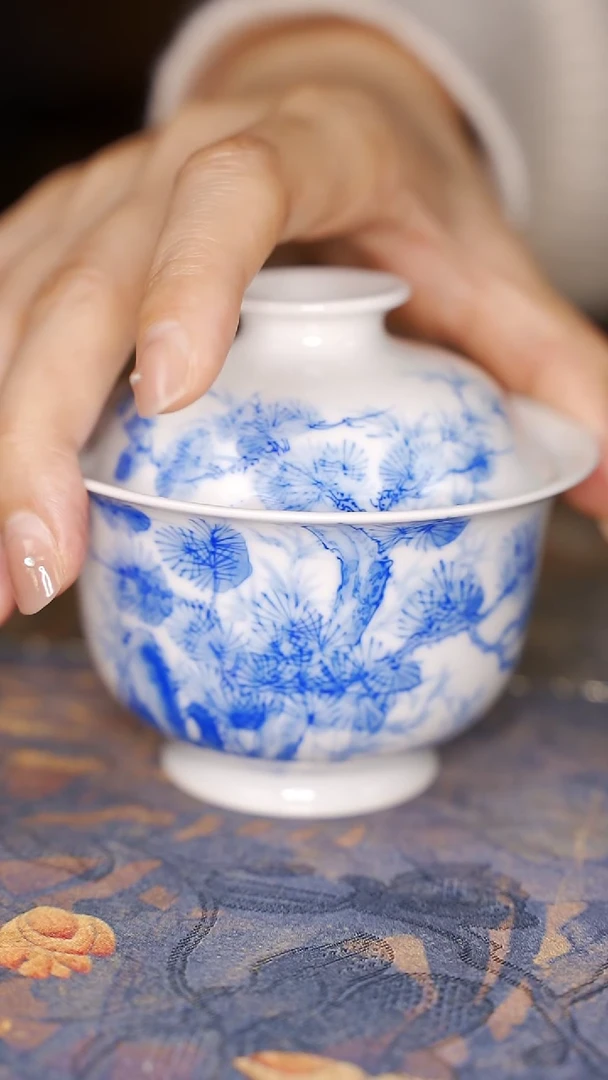 【闪购商品】杯199松竹梅盖碗盖碗