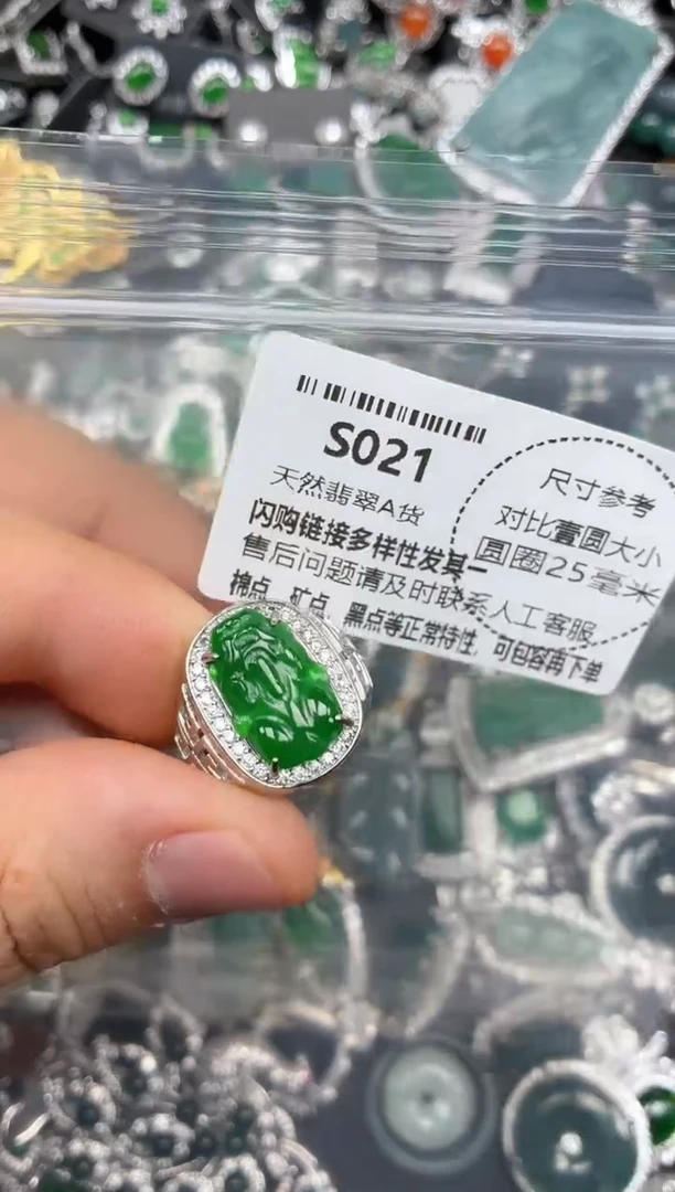 颈饰未镶嵌翡翠S021戒指