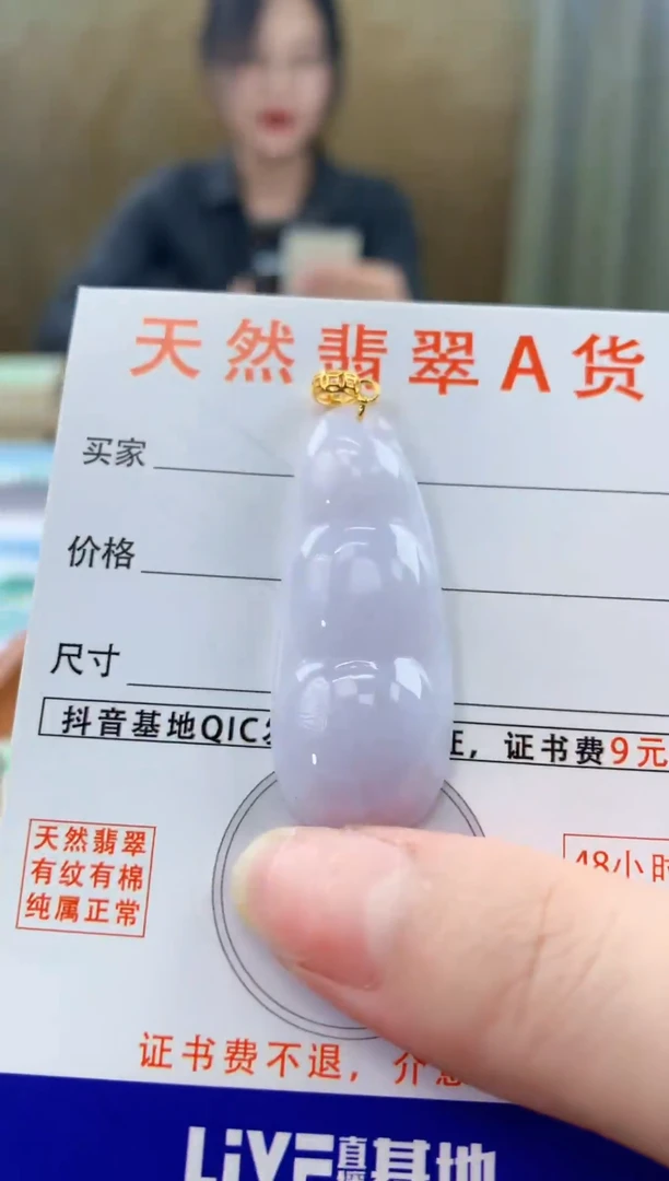 颈饰未镶嵌翡翠天然A货翡翠挂件