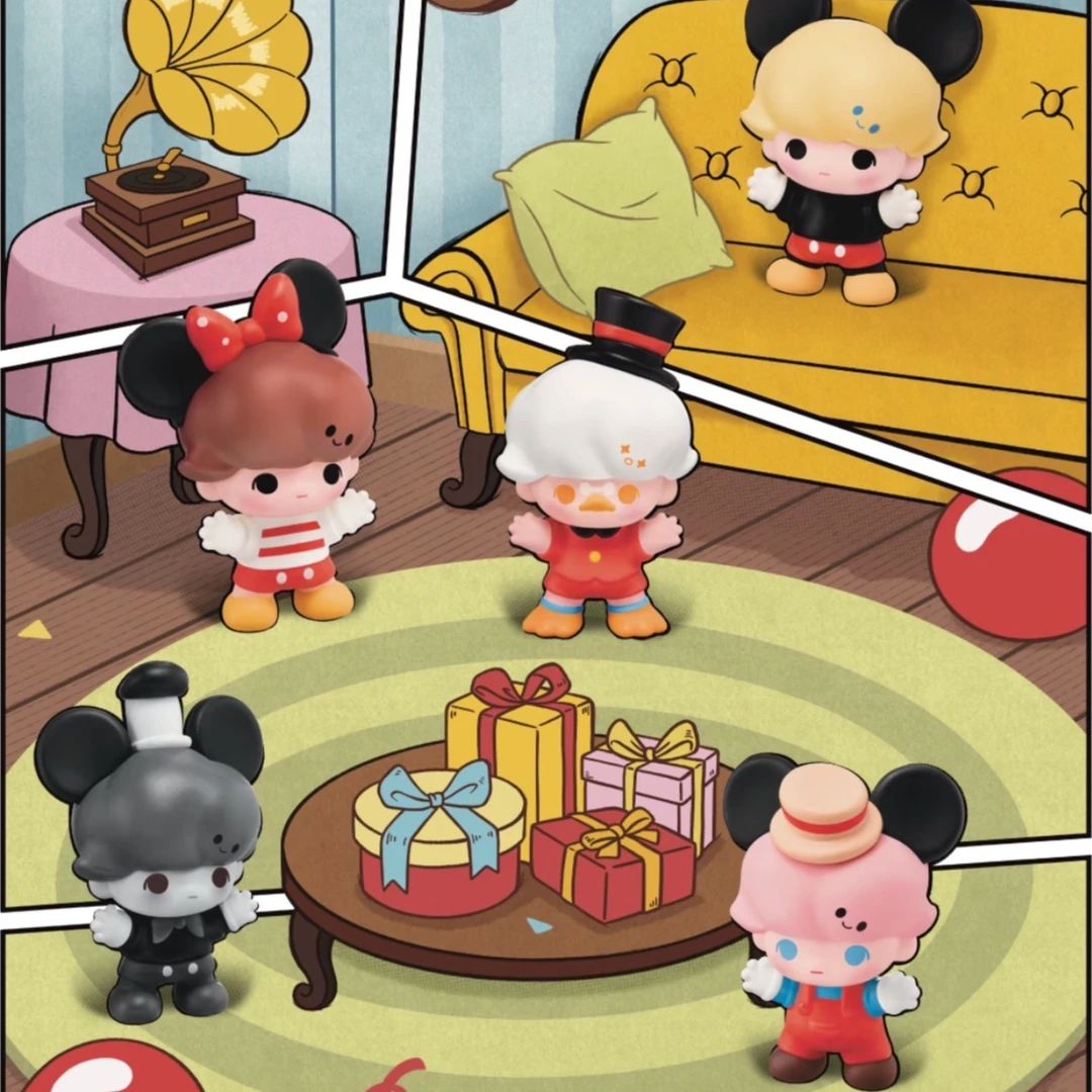 [拆盒]泡泡玛特DIMOO迪士尼经典系列萌粒盲盒潮玩手办摆件