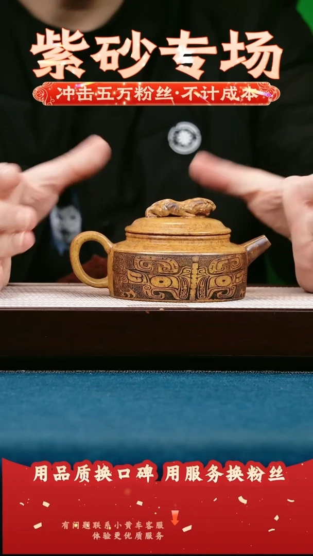 茶壶紫砂龙骨金砂 周盘 卧虎藏龙