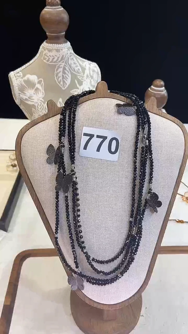 项链钛钢淡水珍珠770