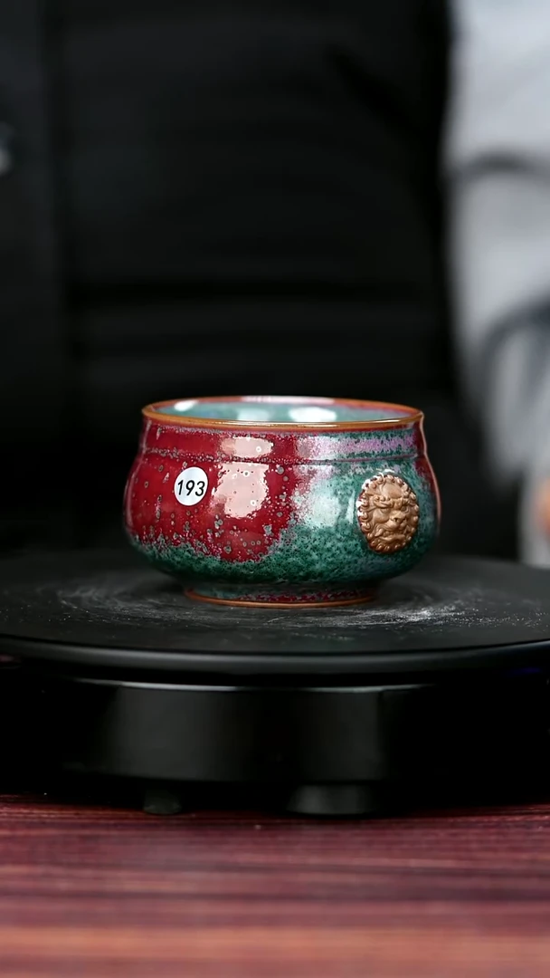 公道杯瓷193#杨廷玺一级品原矿钧瓷瑞兽杯