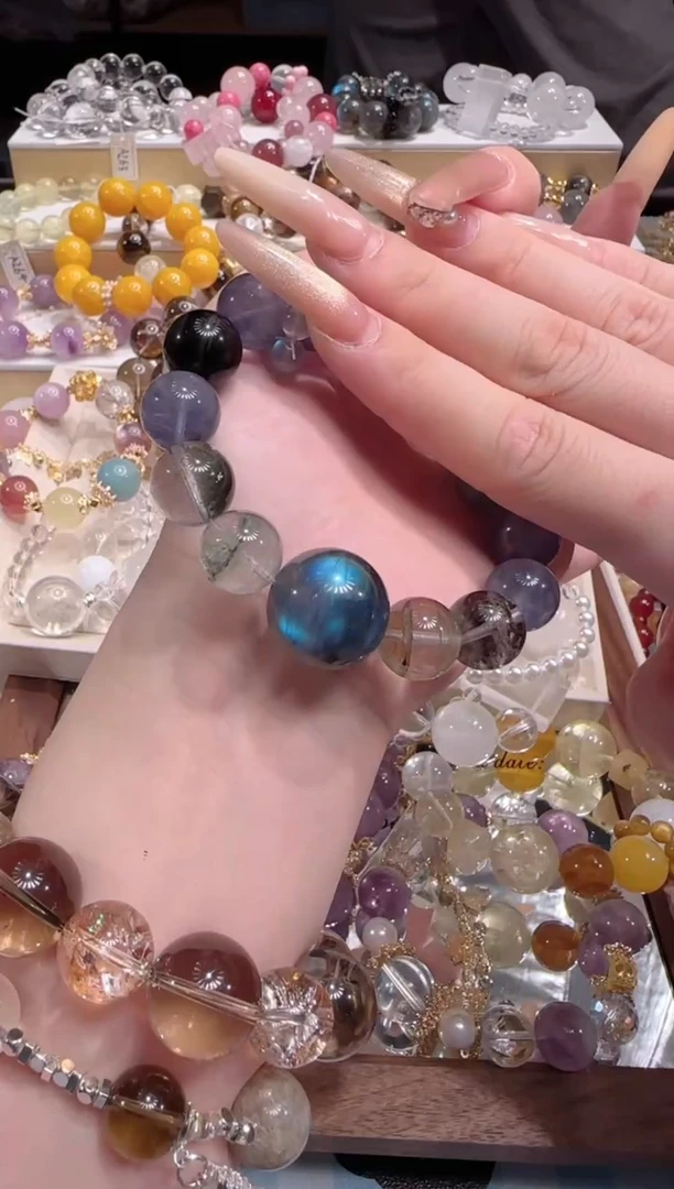 未镶嵌手串水晶多样性发一