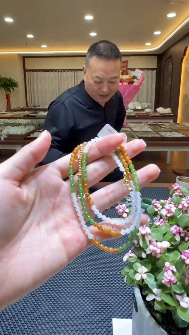 颈饰未镶嵌和田玉项链3-4（多样性发一）