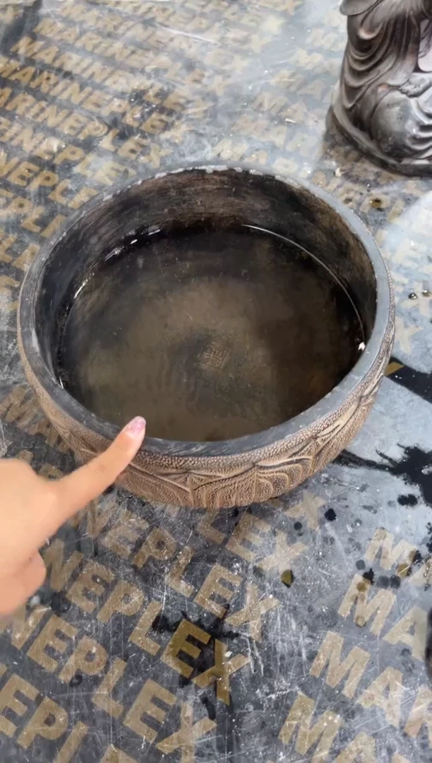 陶土【火山泥】莲韵盆