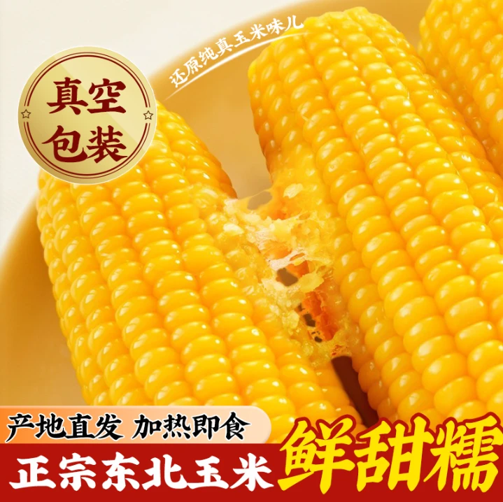 【试吃2根6斤大果】25年新东北黄糯玉米软糯香甜一大箱