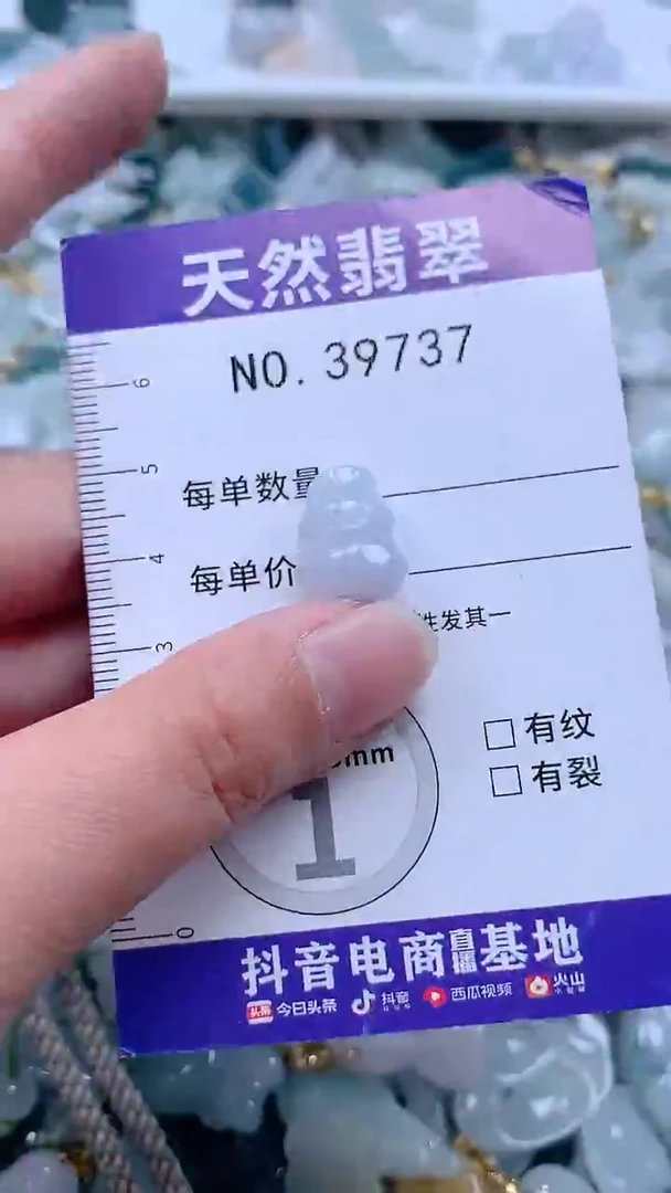 翡翠未镶嵌吊坠(不含链)1