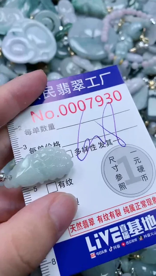 翡翠未镶嵌吊坠(不含链)7930