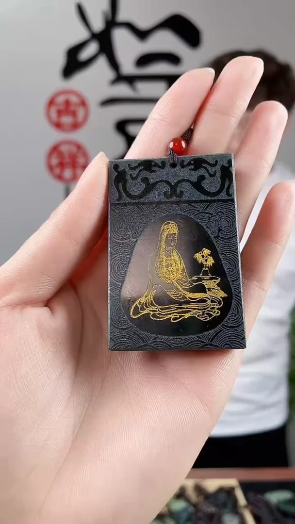 和田玉未镶嵌颈饰拍一发一，多样性发货
