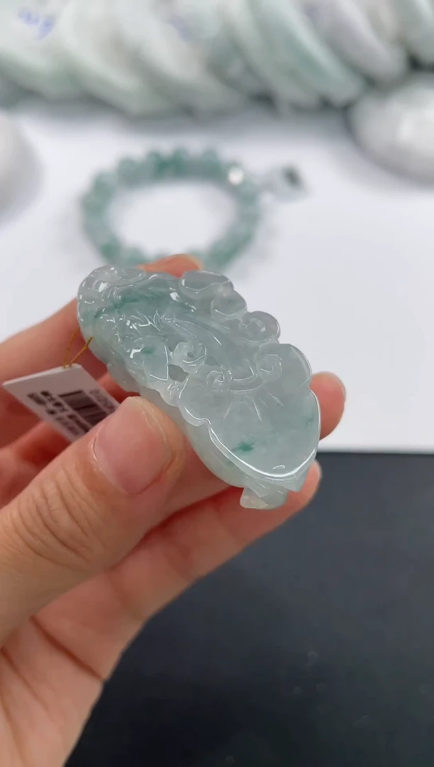 未镶嵌定制翡翠基地发货H 8255 貔貅