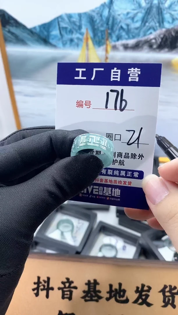 未镶嵌戒圈翡翠176