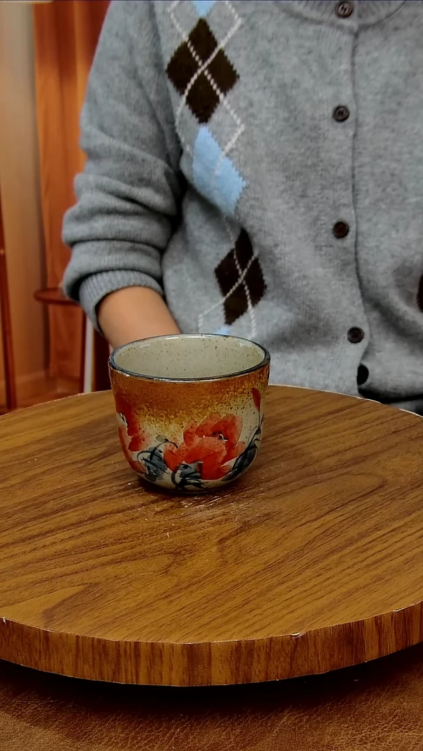 杯子陶景德镇手工手绘釉下彩陶瓷