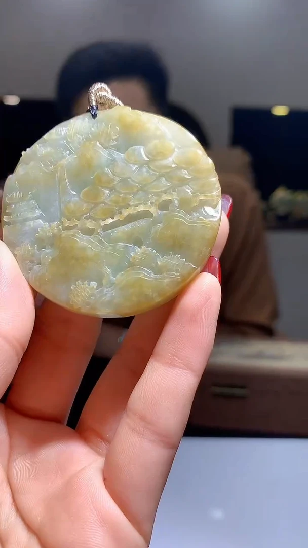 【闪购商品】定制翡翠未镶嵌1002hm-毛货挂件13