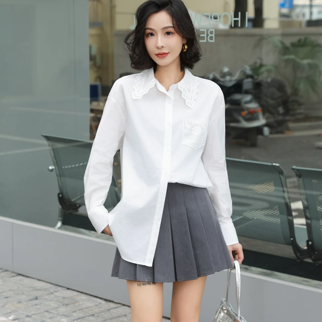 王姐专属-2025春季新品洋气简约设计感衬衫【尺D-013】