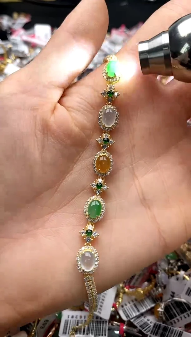 【闪购商品】翡翠戒指银S925镶嵌44444444       2