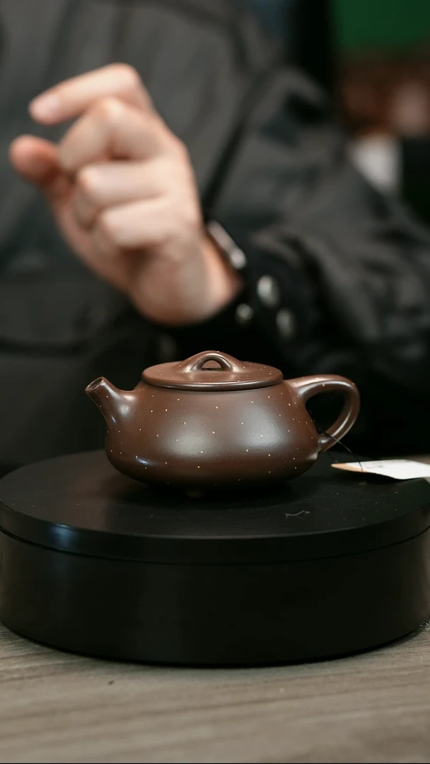 茶壶紫砂.****?H2401李琴底槽青铺砂石瓢