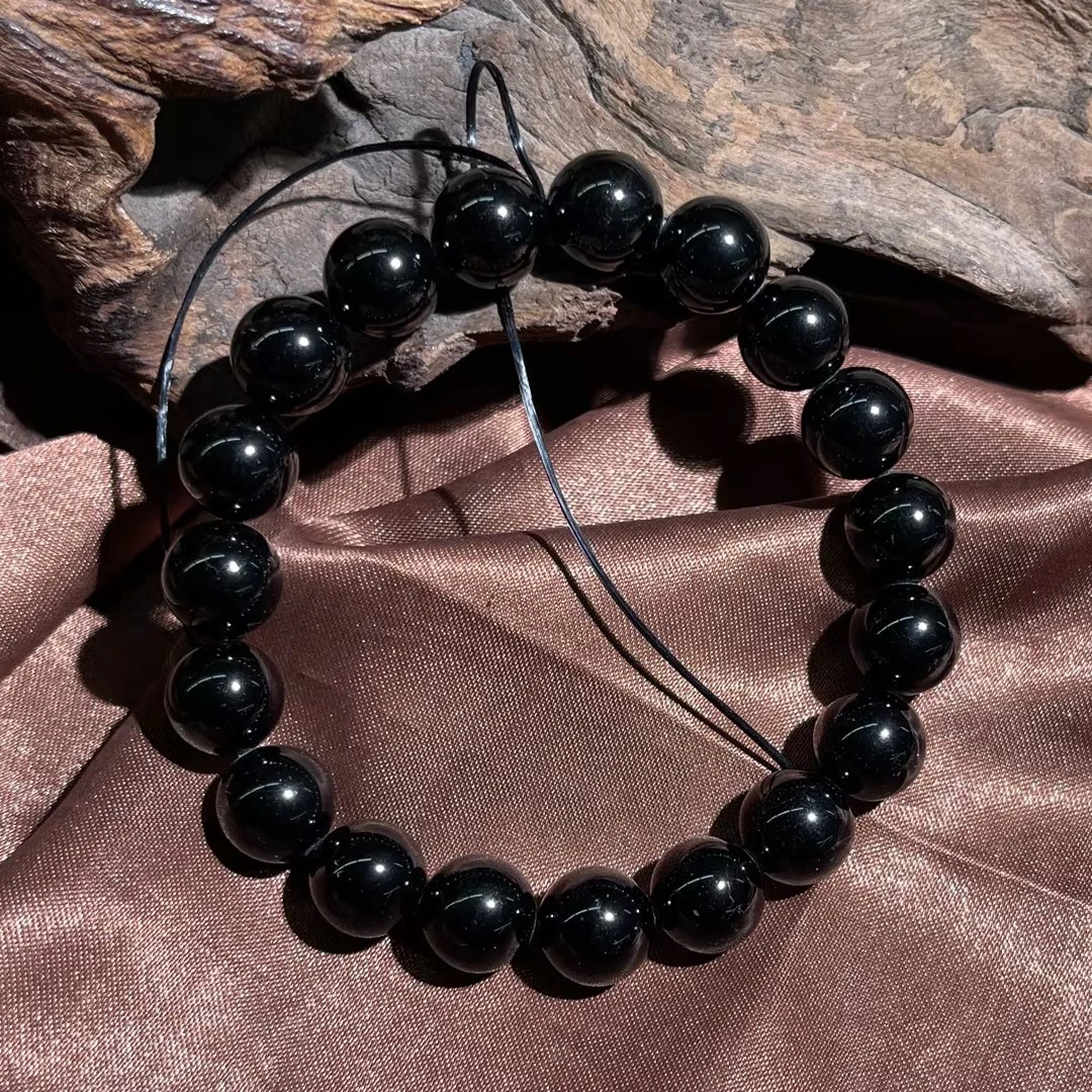 【DL】黑碧玺手串-约10mm（多样性发其一）