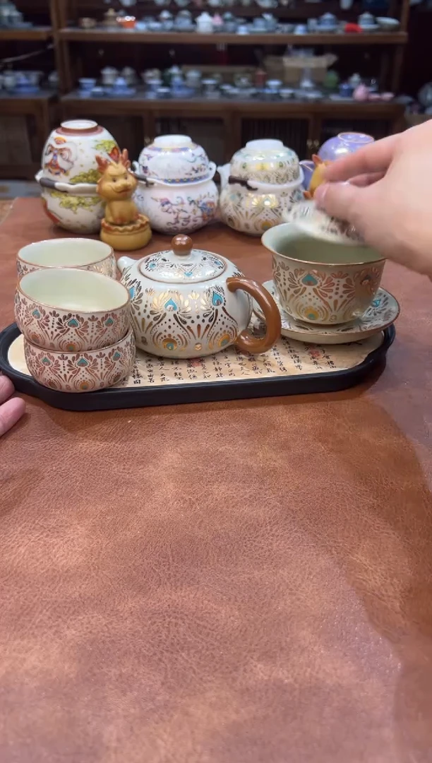 真的很便宜会开片的旅行茶具