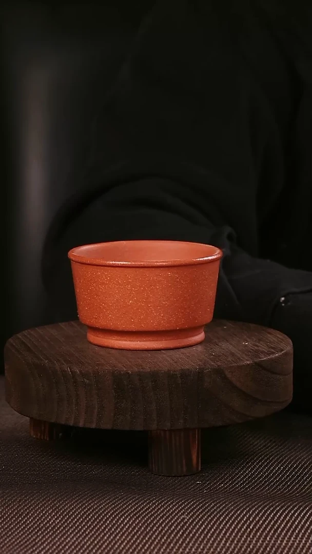 茶杯紫砂紫砂刻绘主人杯全素小杯降坡泥