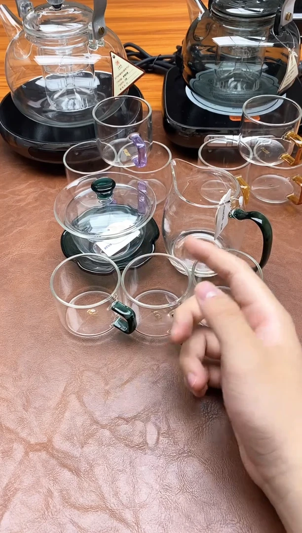 风谜/荷悦盖碗墨绿色+观语茶海墨绿色+臻悦杯墨绿色