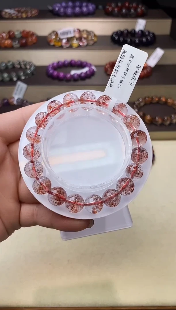 【闪购商品】水晶手链未镶嵌金草莓超七10m+