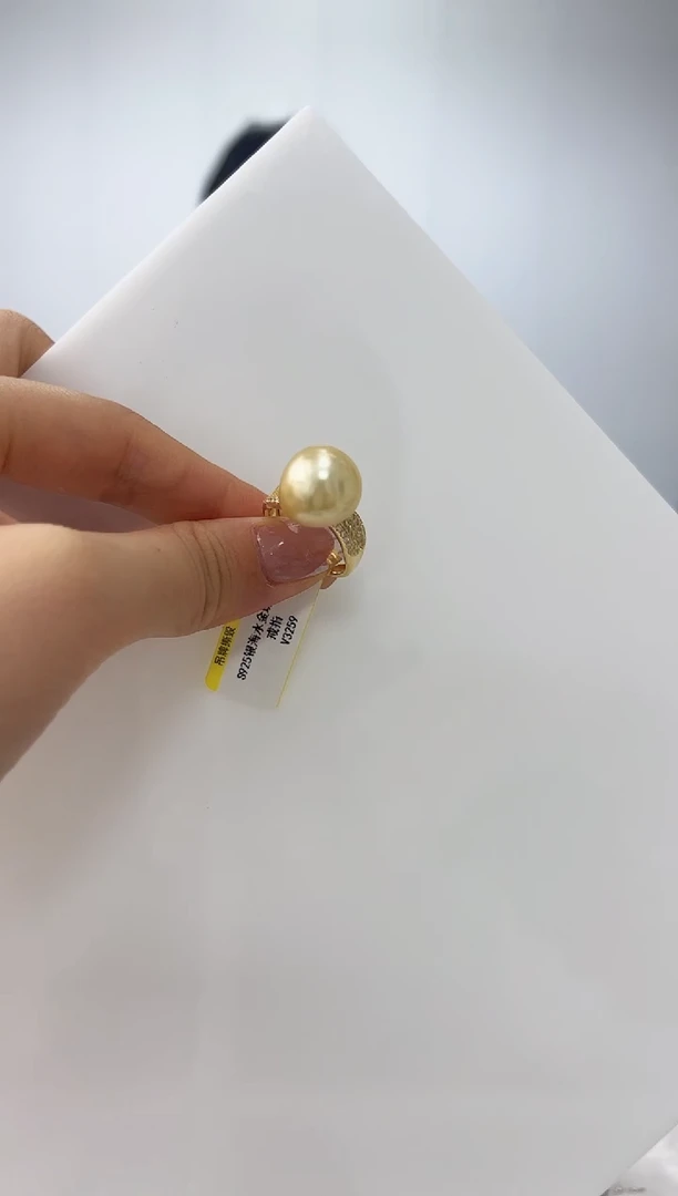 【闪购商品】海水珍珠DA银S925镶嵌戒指  V3259