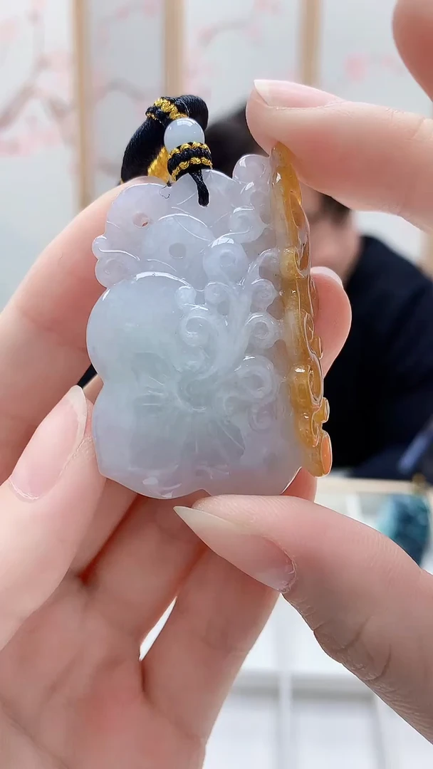 未镶嵌定制翡翠5060ry-毛货挂件195