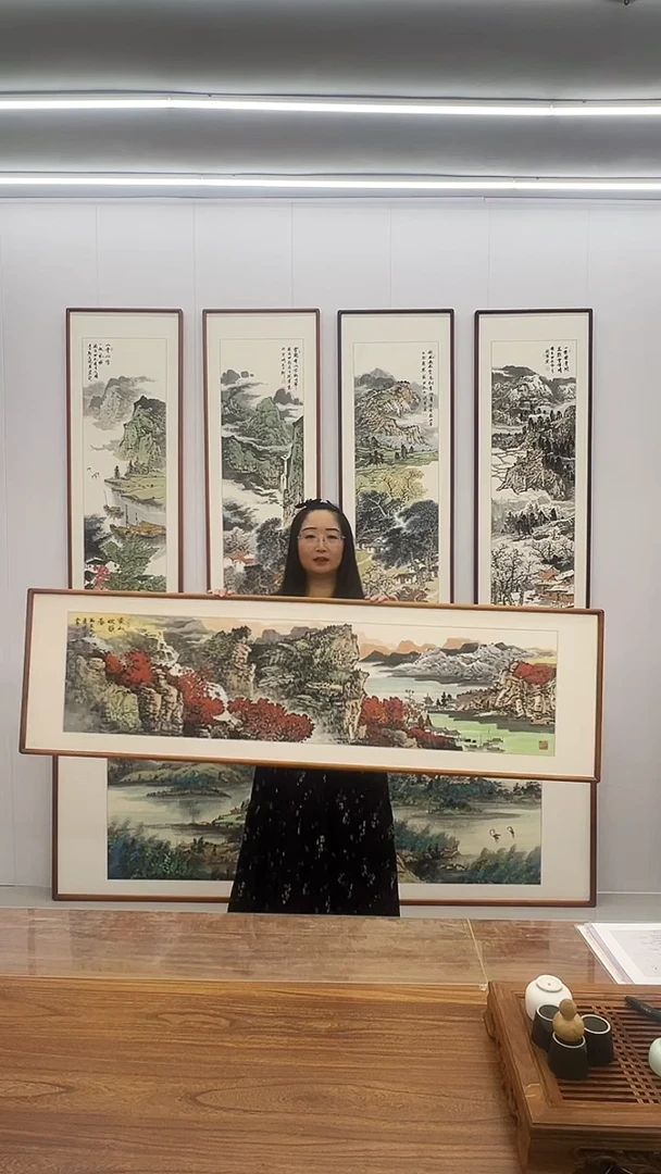 国画张现军  160*45  山水