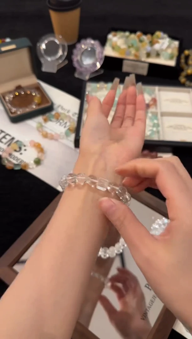 合金手链水晶白阿赛x3083