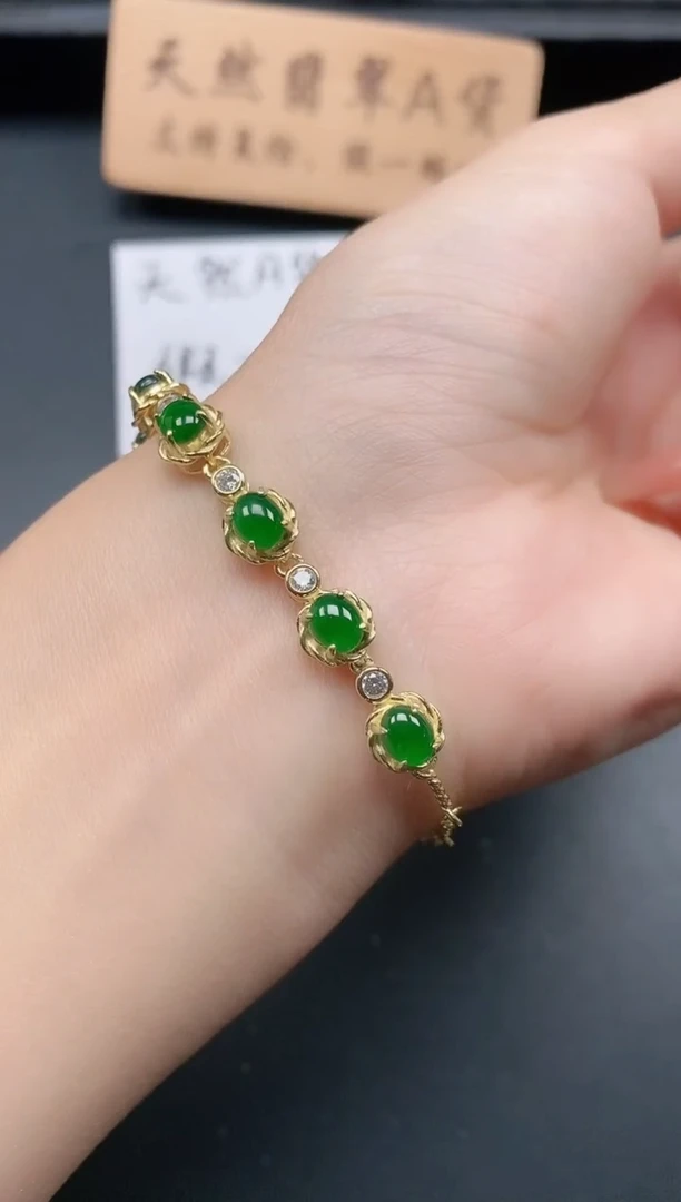 银S925镶嵌戒指翡翠11