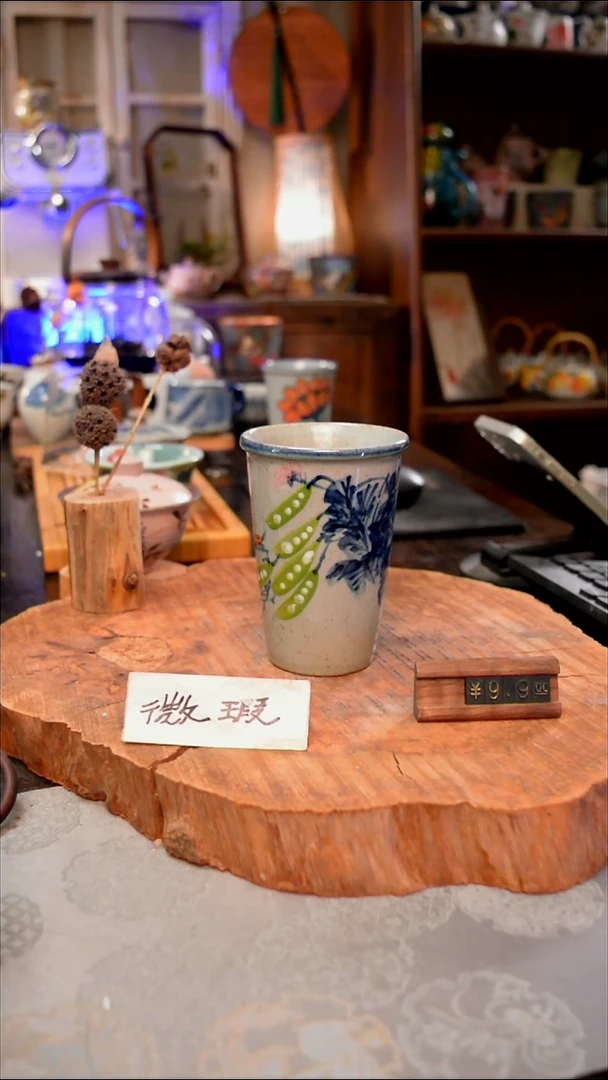 杯豆角景德镇瓷生活手作