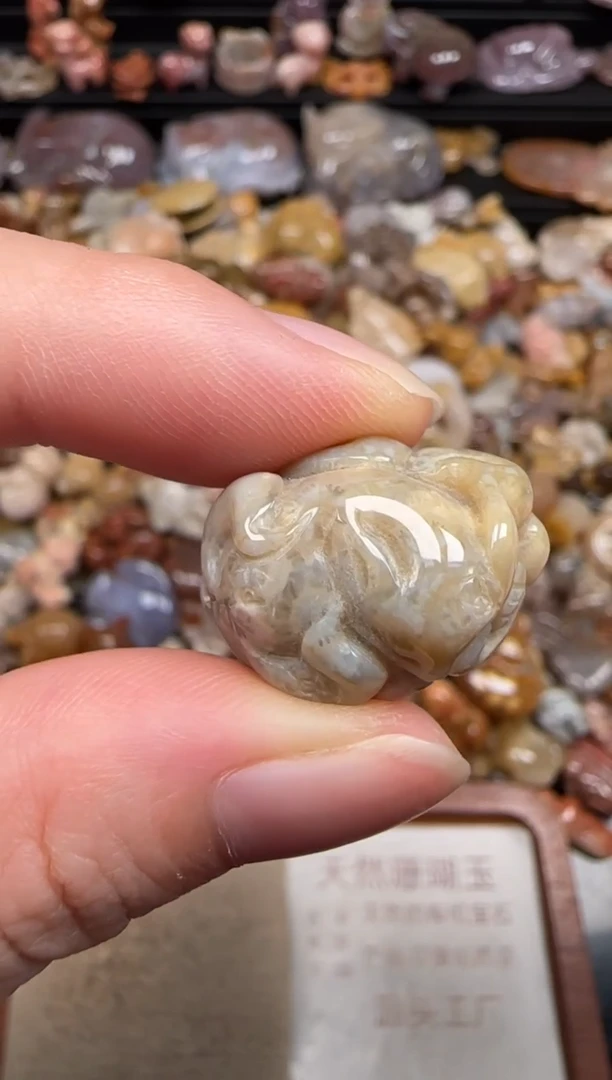 硅化珊瑚（珊瑚玉）未镶嵌颈饰456
