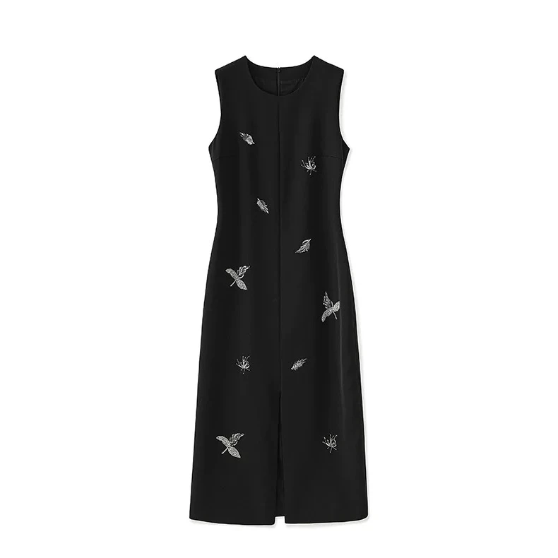 【艺呐专属钉片连衣裙透气显瘦夏季宽松裙子秋冬款