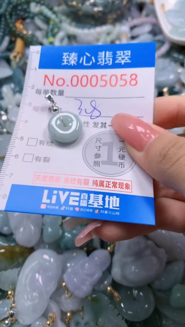 翡翠未镶嵌颈饰5058