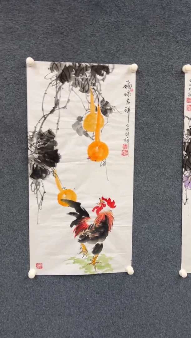 国画8.19-M-颜新辉-三尺国画-三尺国画-福禄满堂-M19