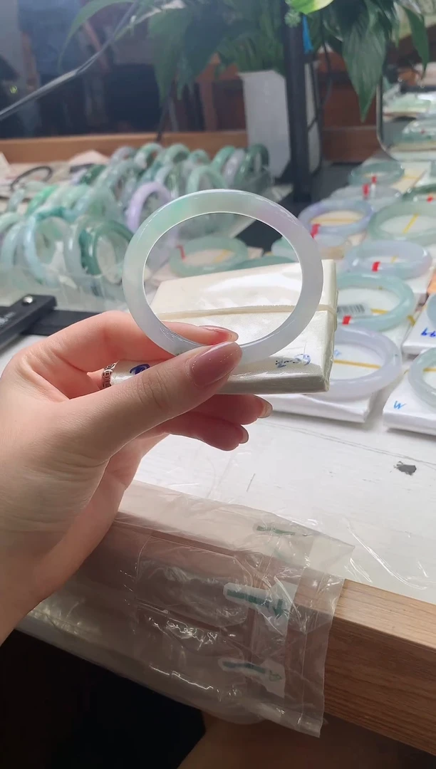未镶嵌手镯翡翠点翠贵妃圆条 53 54 22