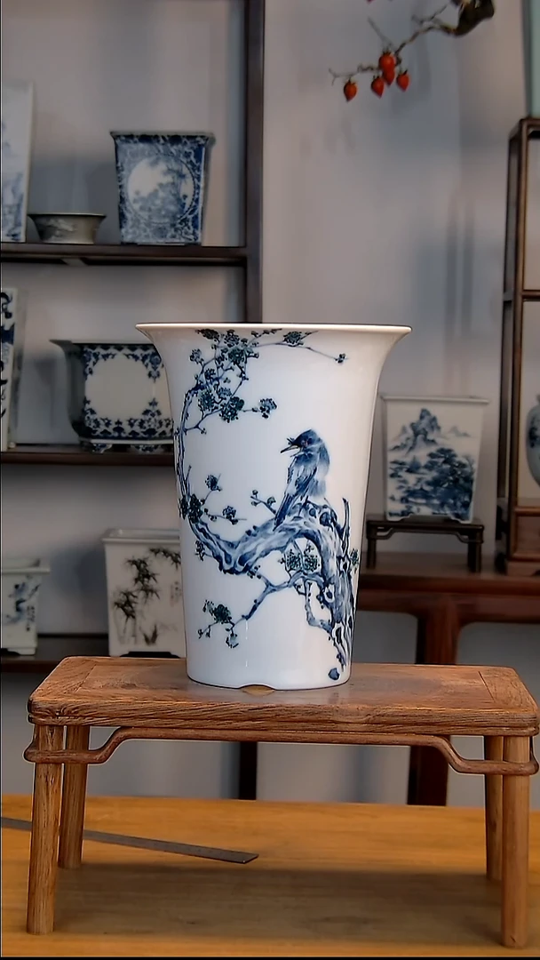 景德镇陶瓷手工花盆